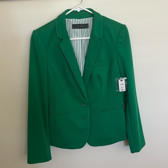 The Limited Small Green Stretch Knit Blazer NWT - Picture 1 of 6
